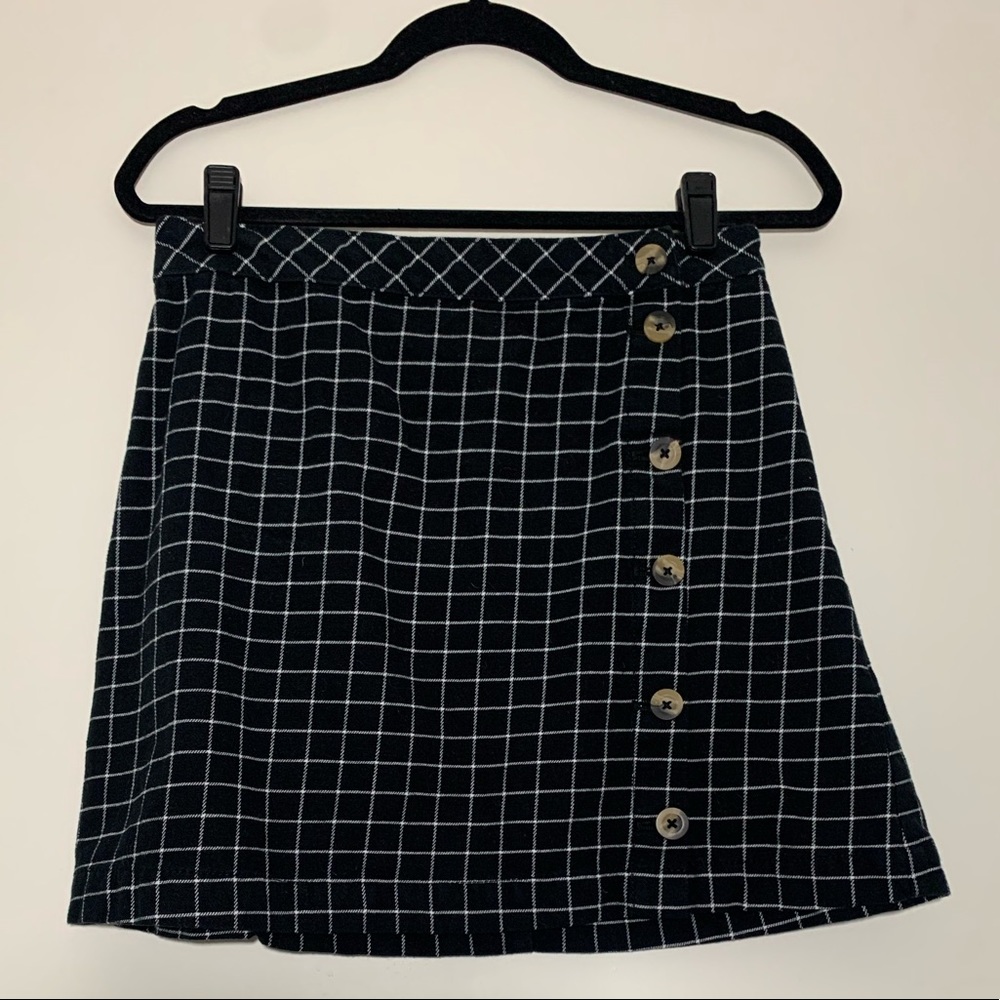 H&M Plaid Mini Skirt